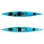 2023 PH Virgo Compact CoreLiteX Sea Kayak with Skudder in Ocean Turquoise